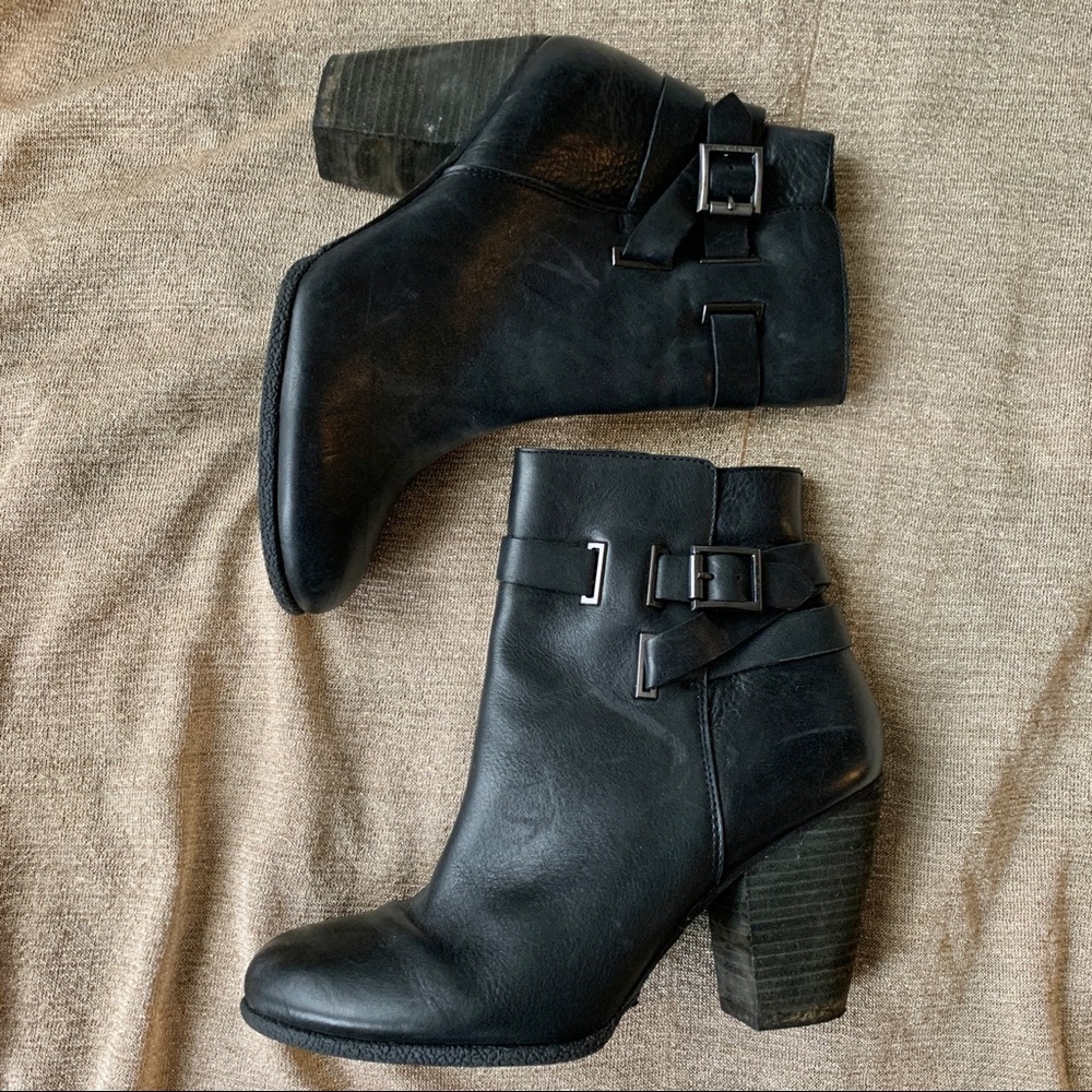 Solid Real Leather Ankle Boots